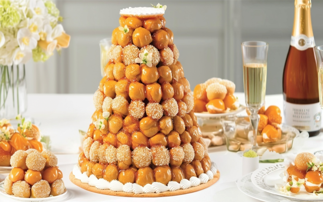Pièce montée, gâteau de mariage, baptême ou communion
